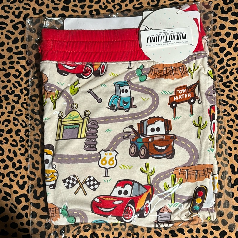 NIB Little Sleepies Cars women’s L pants